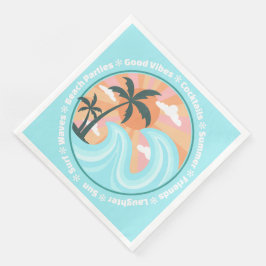 Guardanapo De Papel De Jantar Palmeiras tropicais das ilhas havaianas