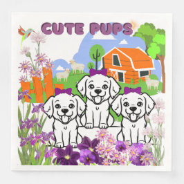 Guardanapo De Papel De Jantar Papagaios E Flores