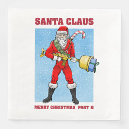 Guardanapo De Papel De Jantar Papai Noel Feliz Natal Parte 2