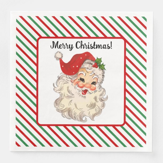 Guardanapo De Papel De Jantar Papai Noel Napkin (Frente)