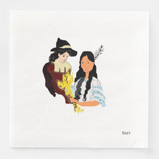 Guardanapo De Papel De Jantar Papanicolau: Ação de Graças de Férias (Frente)