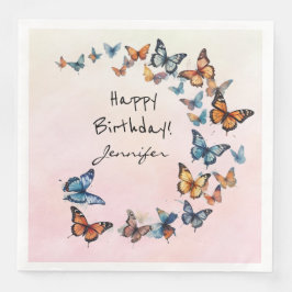 Guardanapo De Papel De Jantar Papel de borboleta de Festa de aniversário bonito