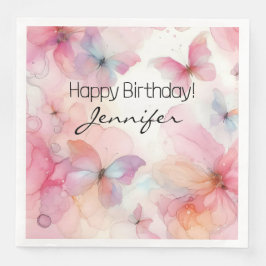 Guardanapo De Papel De Jantar Papel de borboleta elegante Napkin