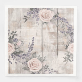 Guardanapo De Papel De Jantar Papel de Casamento de Rosa Rosa Rosa Elegante - La