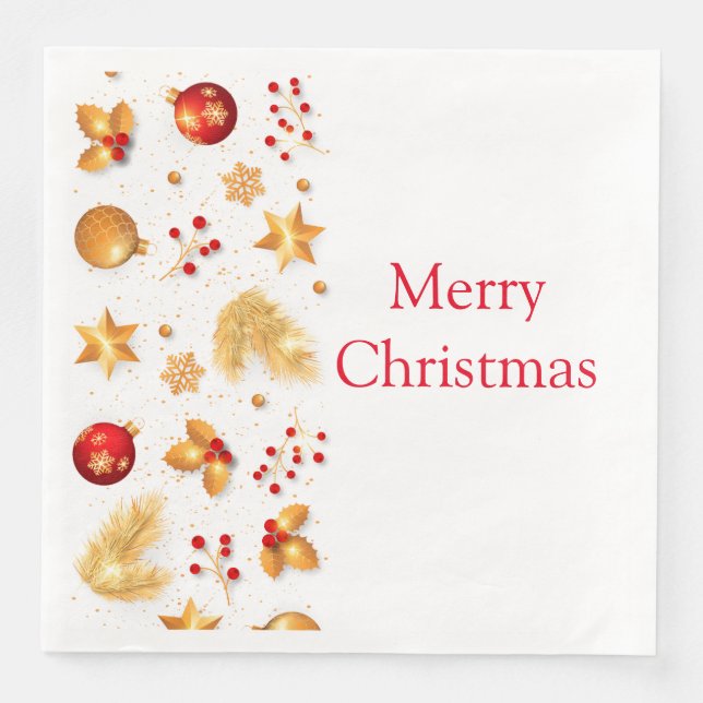 Guardanapo De Papel De Jantar Papel de Natal Napkins (Frente)