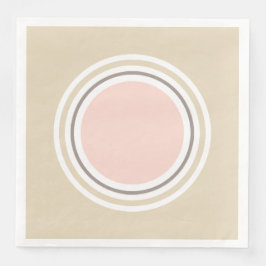 Guardanapo De Papel De Jantar Papel Rosa e bege Nápoles