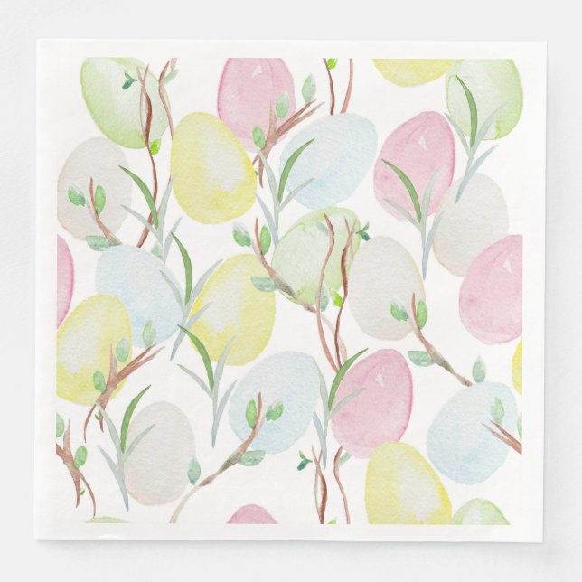 Guardanapo De Papel De Jantar Papelão de Ovos de Páscoa (Frente)