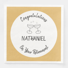 Guardanapo De Papel De Jantar Parabéns Personalizados Na Sua Reforma