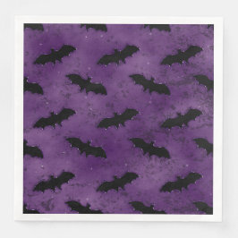 GUARDANAPO DE PAPEL DE JANTAR PÁRPURA COM BATALHAS NEGRAS ESPOSAS