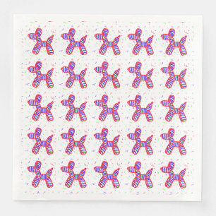 Guardanapo De Papel De Jantar Partido dos Cães Balões Napkins