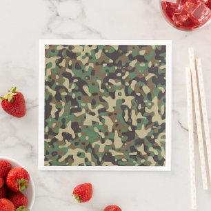 Guardanapo De Papel De Jantar Partido Militar GI Camuflage
