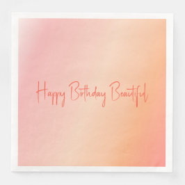 Guardanapo De Papel De Jantar Pastel Rainbow Estilado