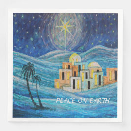Guardanapo De Papel De Jantar Paz na Terra Estrela de Natal de Bethlehem Napkins