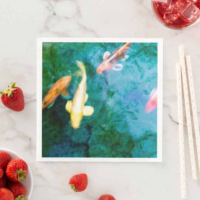 Guardanapo De Papel De Jantar Peixe Koi (Insitu)