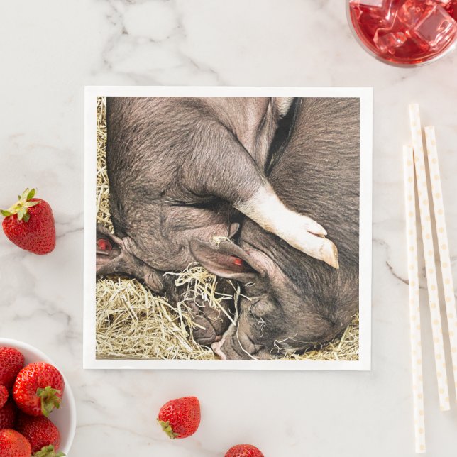 GUARDANAPO DE PAPEL DE JANTAR PEQUENOS SUÍNOS CUTOS (Insitu)