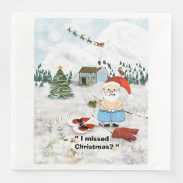 Guardanapo De Papel De Jantar "Perdi o Natal?" Napkin