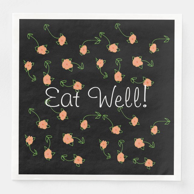 Guardanapo De Papel De Jantar Pessegueiro bonito Padrão (Frente)