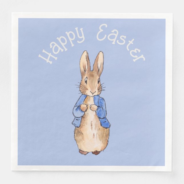 Guardanapo De Papel De Jantar Peter the rabbit Happy Easter greeting (Frente)