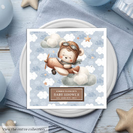 Guardanapo De Papel De Jantar Piloto de Urso de Teddy Personalizado Napkins para