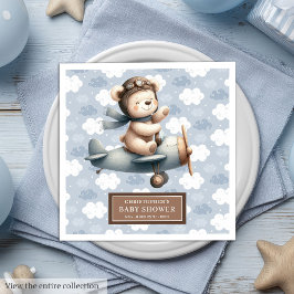 Guardanapo De Papel De Jantar Piloto do Urso de Teddy Napkins Personalizado