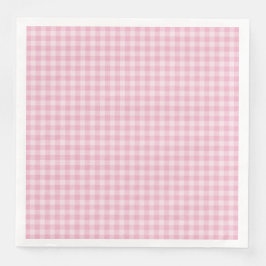 Guardanapo De Papel De Jantar Pink Checkerboard Pattern