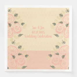 Guardanapo De Papel De Jantar Pinks com Bolinhas