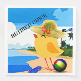 Guardanapo De Papel De Jantar Pintinho aposentado, design colorido