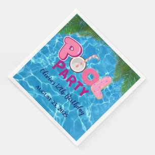 Guardanapo De Papel De Jantar Piscina