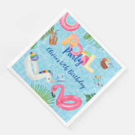 Guardanapo De Papel De Jantar Piscina