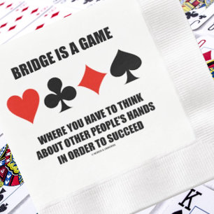 Guardanapo De Papel De Jantar Ponte é um jogo onde pensam em outras Pessoas.