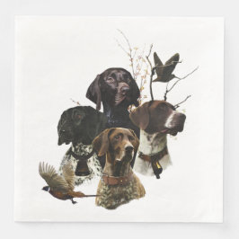 Guardanapo De Papel De Jantar Ponteiros abreviados alemães