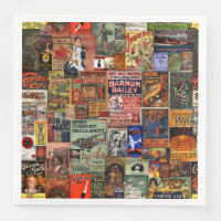 Posteres vintage Napkins ou papel para Decoupage