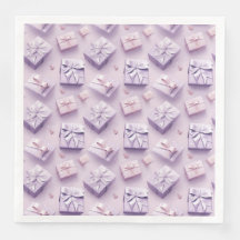 Presente de Natal Pastel Roxo Elegante Sem Semente