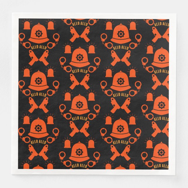 Guardanapo De Papel De Jantar Presentes E Acessórios Da Polícia Britânica (Frente)