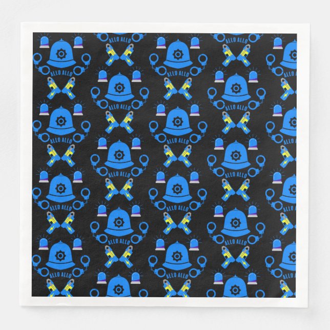 Guardanapo De Papel De Jantar Presentes E Acessórios Da Polícia Britânica (Frente)