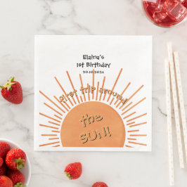 Guardanapo De Papel De Jantar Primeira viagem em torno do primeiro aniversario d