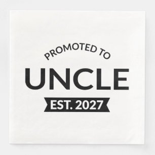 Guardanapo De Papel De Jantar Promovido a Tio Est 2027 Novo Tio II
