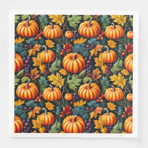 Guardanapo De Papel De Jantar Pumpkins Grande e Pequeno