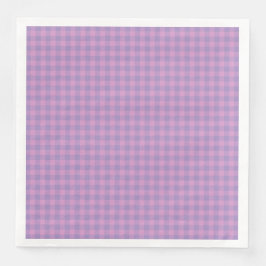 Guardanapo De Papel De Jantar Purple Pink Checkerboard Pattern