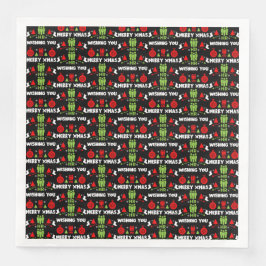 Guardanapo De Papel De Jantar Recursos Humanos Papais noeis Feios Presentes Xmas