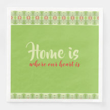 Red Accented Patterned