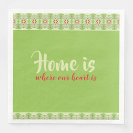 Guardanapo De Papel De Jantar Red Accented Patterned