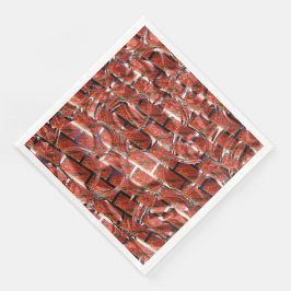 Guardanapo De Papel De Jantar Reddish, bolhas na grade ou efeito de tijolo? Metá