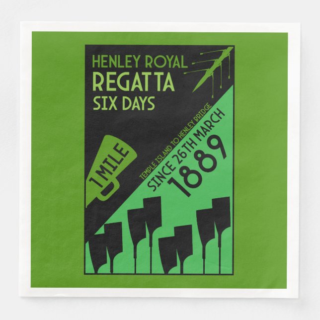 Guardanapo De Papel De Jantar Regata do Rio Tâmisa Britânico (Frente)