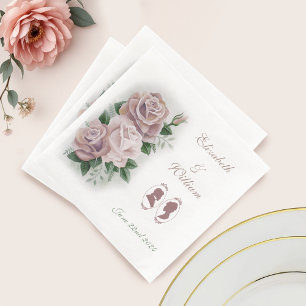 Guardanapo De Papel De Jantar Regency Bridgerton Pink Roses Cameos