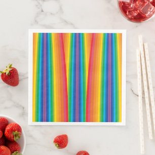 Guardanapo De Papel De Jantar Retro Rainbows Paper Napkins