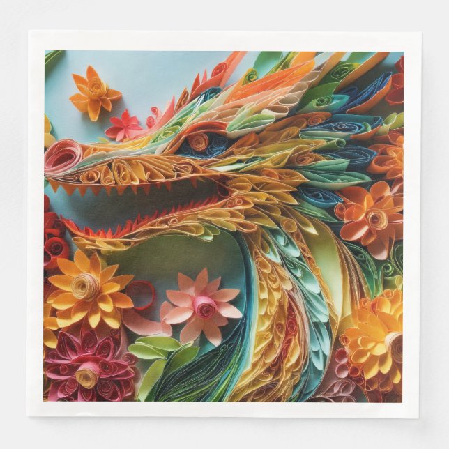 Guardanapo De Papel De Jantar Revelando a Arte de Napkin Folding: (Frente)