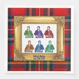 Guardanapo De Papel De Jantar Robert Burns Royal Stewart Plaid Jan 25 Multi