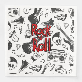 Guardanapo De Papel De Jantar Rock N Roll