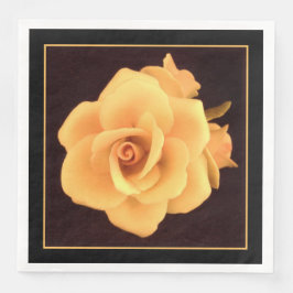 Guardanapo De Papel De Jantar Rosa Amarela, Foto 2004.